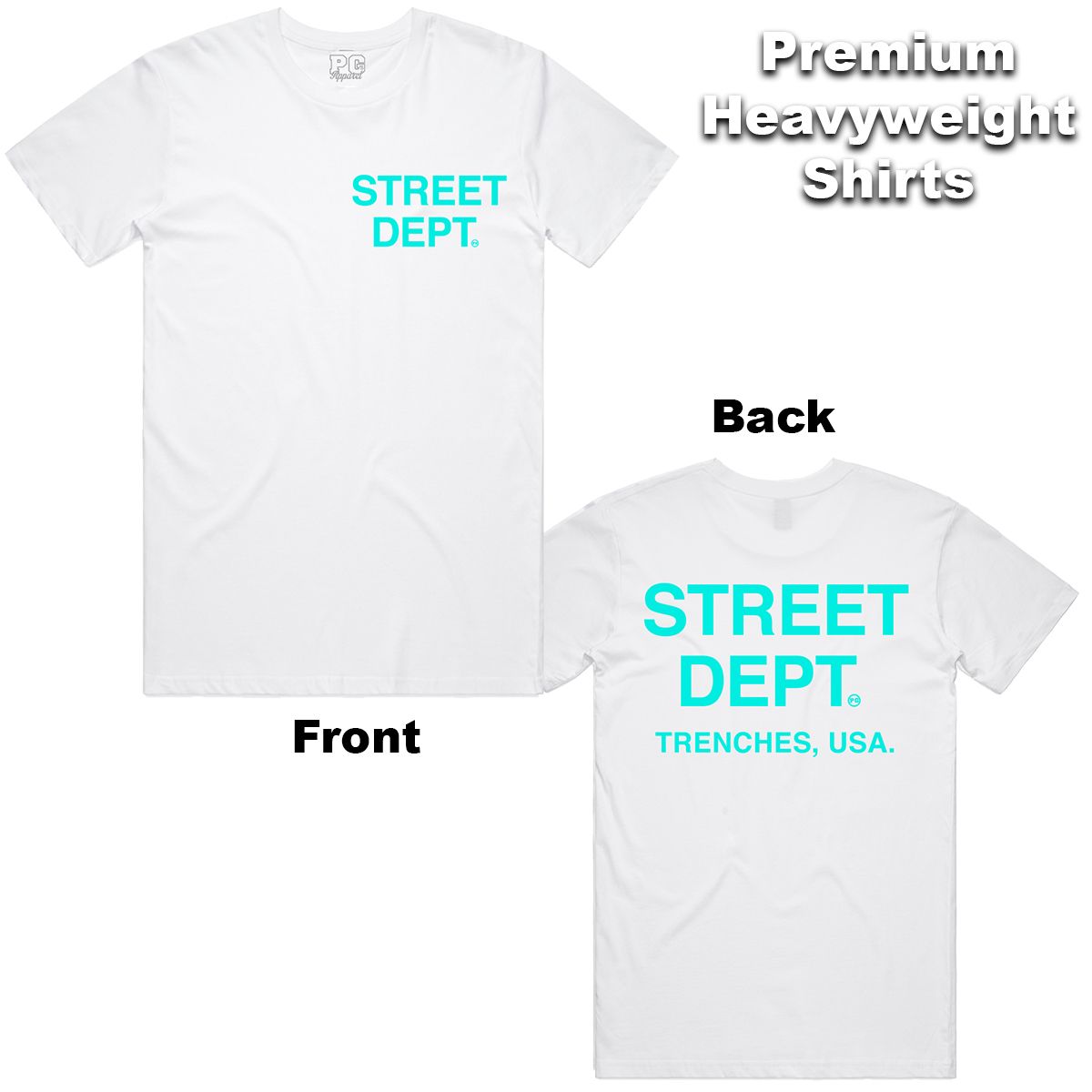 STREET DEPT (STDPT100) WHITE/AQUA