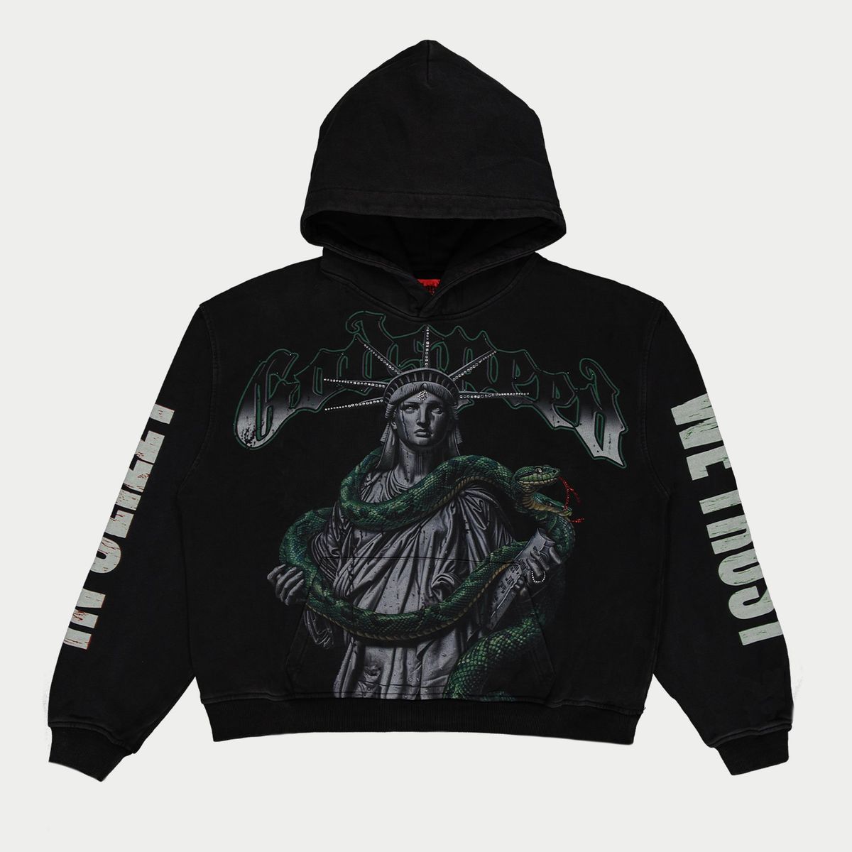 Godspeed Top 5 Slizzy VVS Hoodie (Black Wash) (Top-5-Slizzy-Vvs