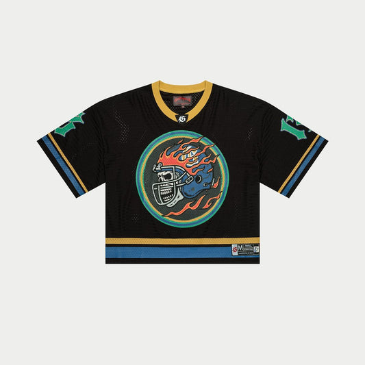 Godspeed  First Down Jersey (Black/Yellow/Blue) (First-Down-Jersey-Black-Yellow-Blue)