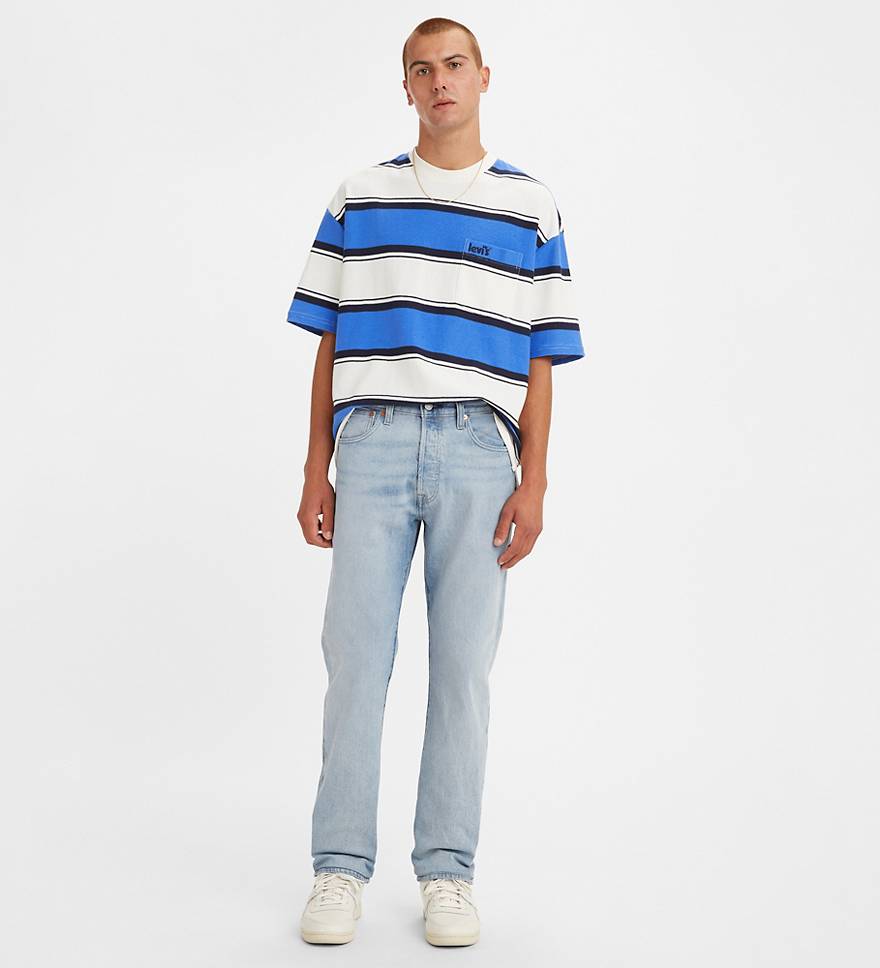 Levi's 501 Original Fit Men's Jeans, Stretch - Light Wash