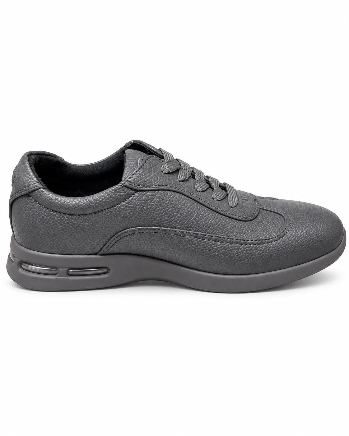 SIO PEBBLED LEATHER AIR CUSHION SNEAKERS (BRAUN)