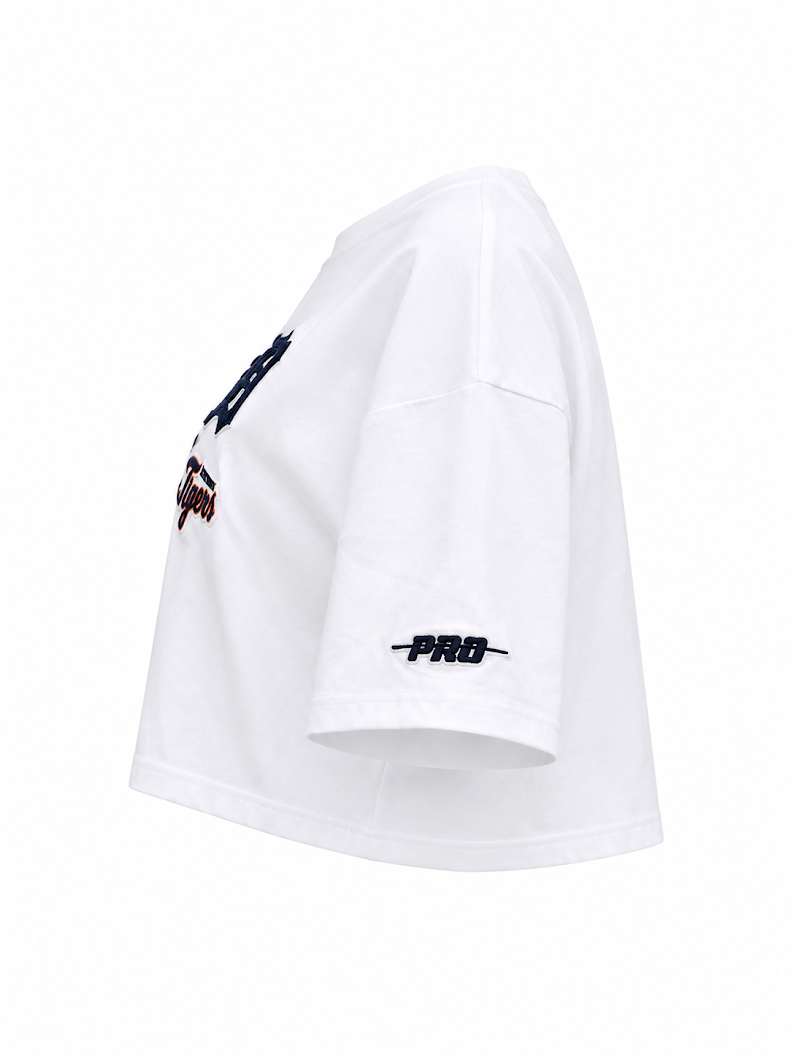 PRO STANDARD WOMEN'S DETROIT TIGERS CLASSIC CHENILLE BOXY T-SHIRT (LDTA315929)