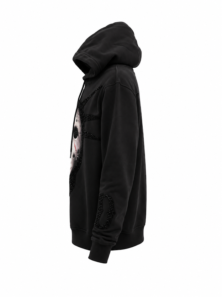 ROKU STUDIO MEN'S DETROIT 313 GHOST FACE HOODIE (RK5481923)