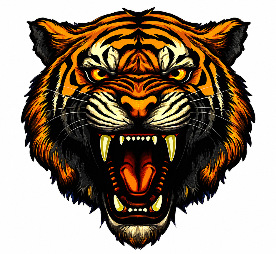 FLY BY POPULARITY TIGER OVERSIZED TEE