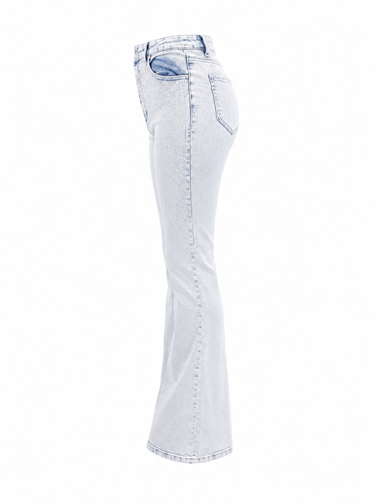 REDFOX WOMEN DIAMOND DUST STACKED JEANS