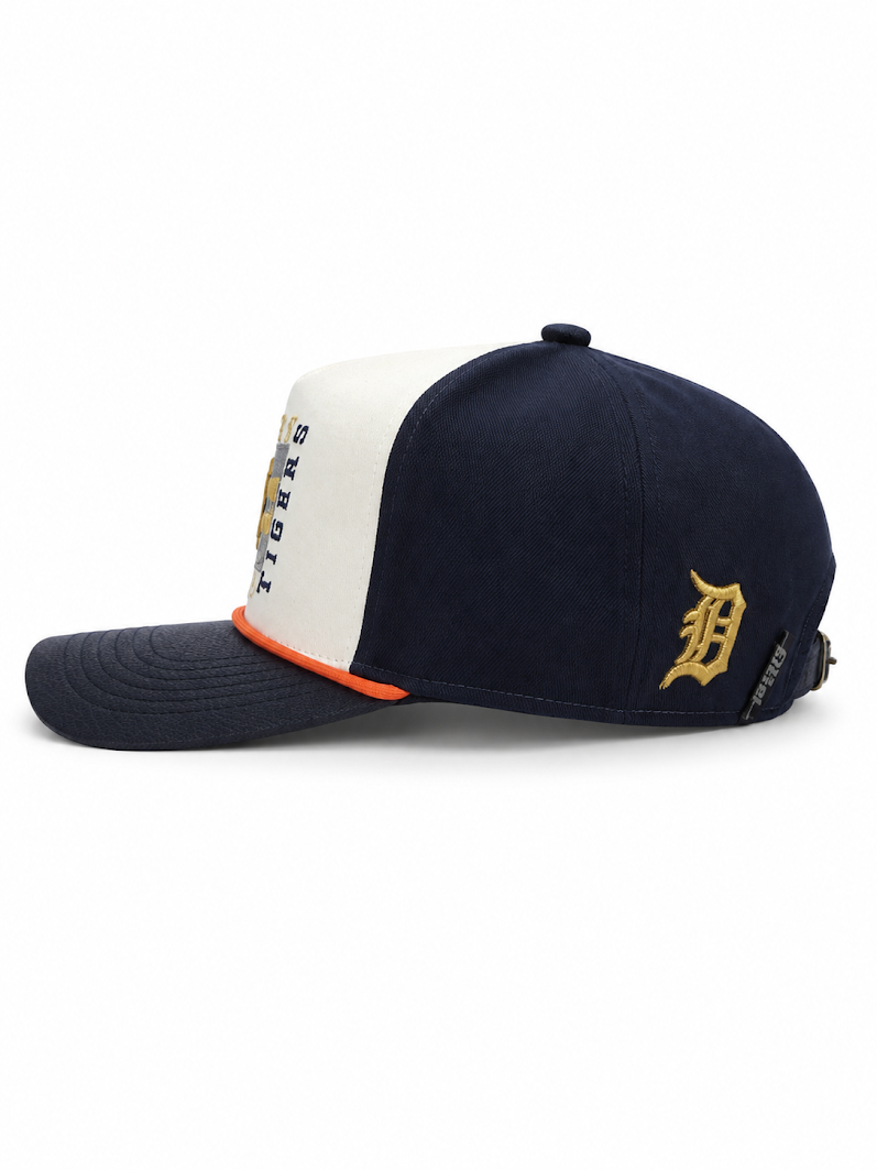 PRO STANDARD DETROIT TIGERS STACKED STRIPE STRAPBACK CAP