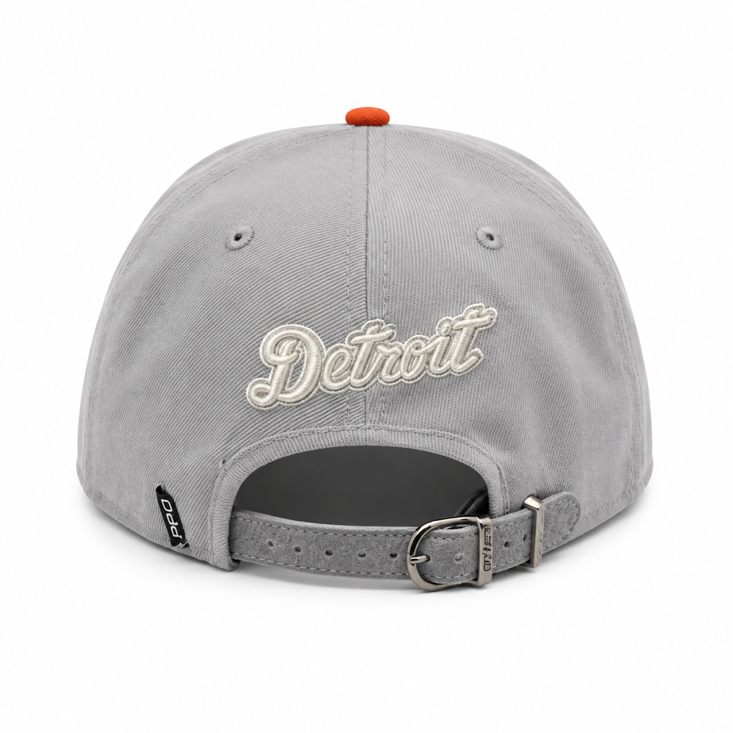 PRO STANDARD GRAY DETROIT TIGERS LEGACY STRAPBACK CAP