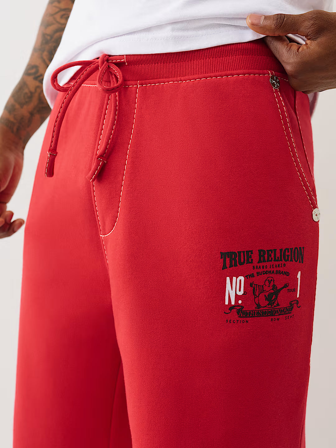 TRUE RELIGION MEN'S BAGGY BIG T SWEATPANTS (#110097)