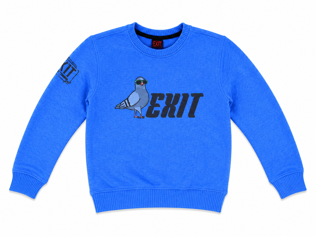 EXIT KIDS COOL PIGEON CREWNECK