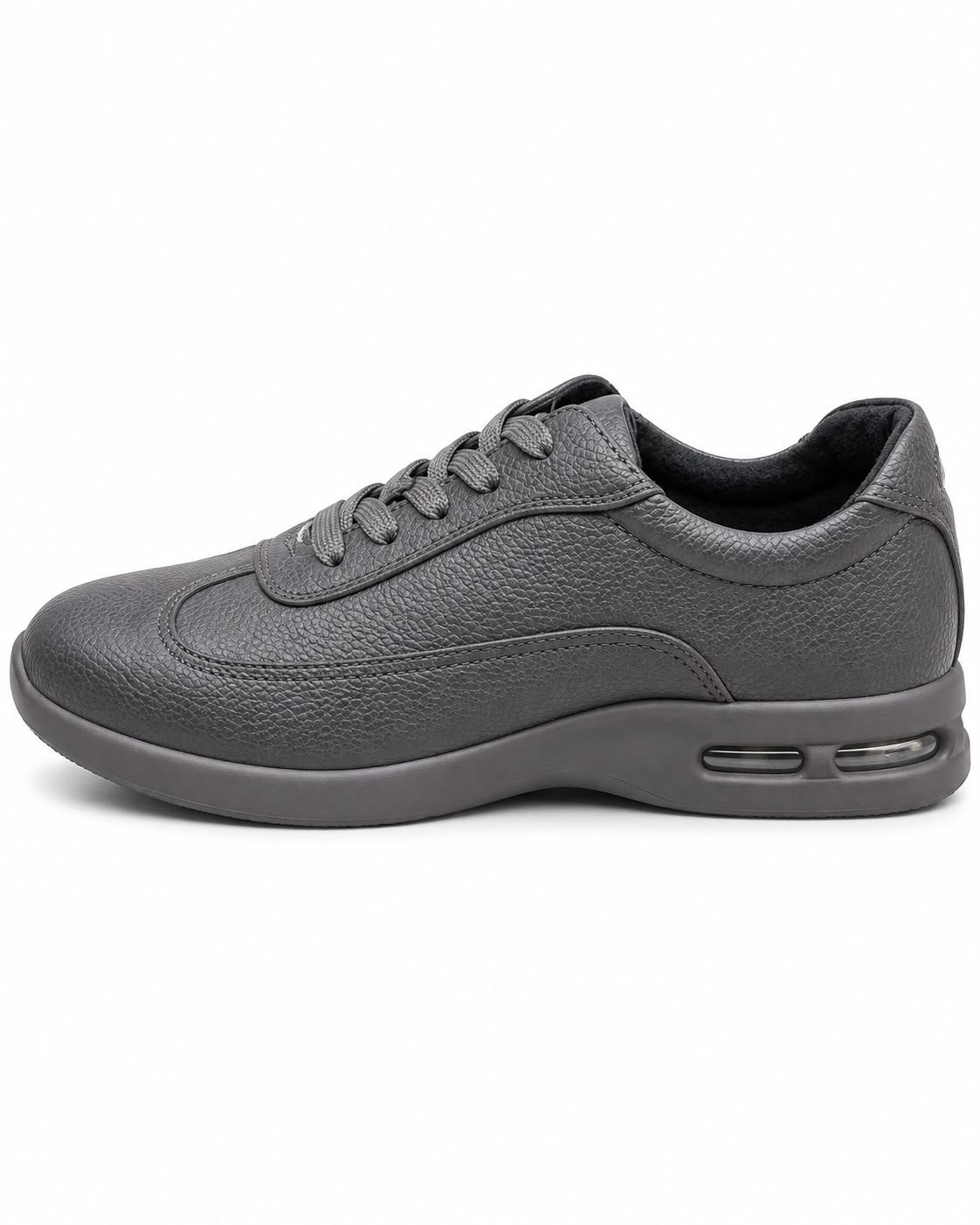 SIO PEBBLED LEATHER AIR CUSHION SNEAKERS (BRAUN)