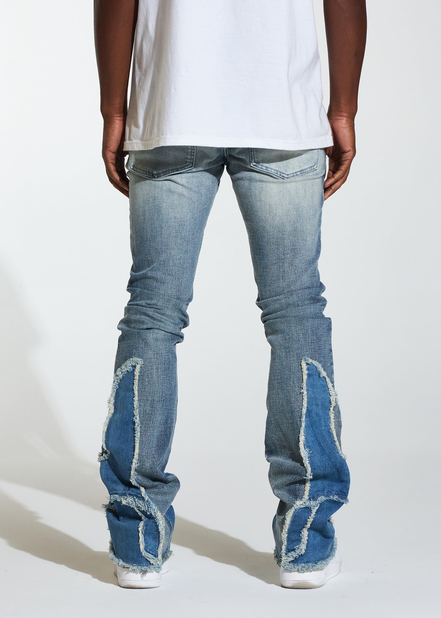 Crysp - Hamilton Stacked Flare Denim - Stone Wash