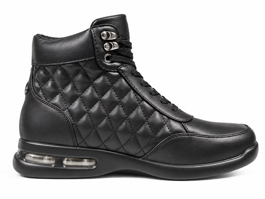 SIO DIAMOND QUILTED AIR HIGH TOP SNEACKERS (ALLESIO-000)