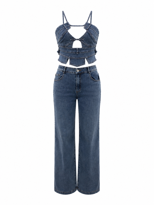 HOT & DELICIOUS WOMEN'S MAIN CHARACTER DENIM SET