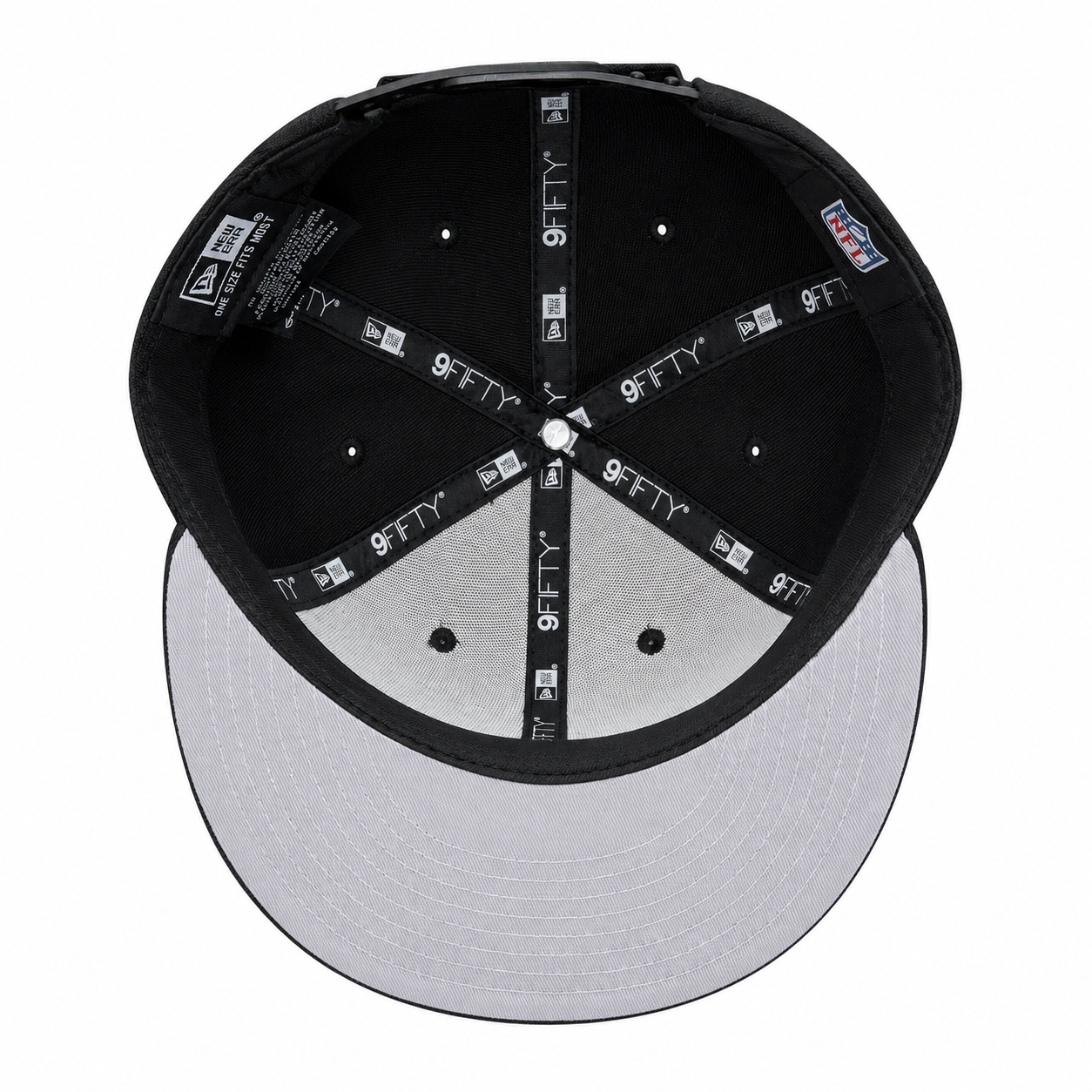 NEW ERA DETROIT LIONS BLACK/WHITE/RED 9FIFTY SNAPBACK CAP