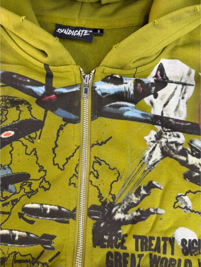 THE SYNDICATE "PEACE" FULL ZIP HOODIE (SYNH_18)