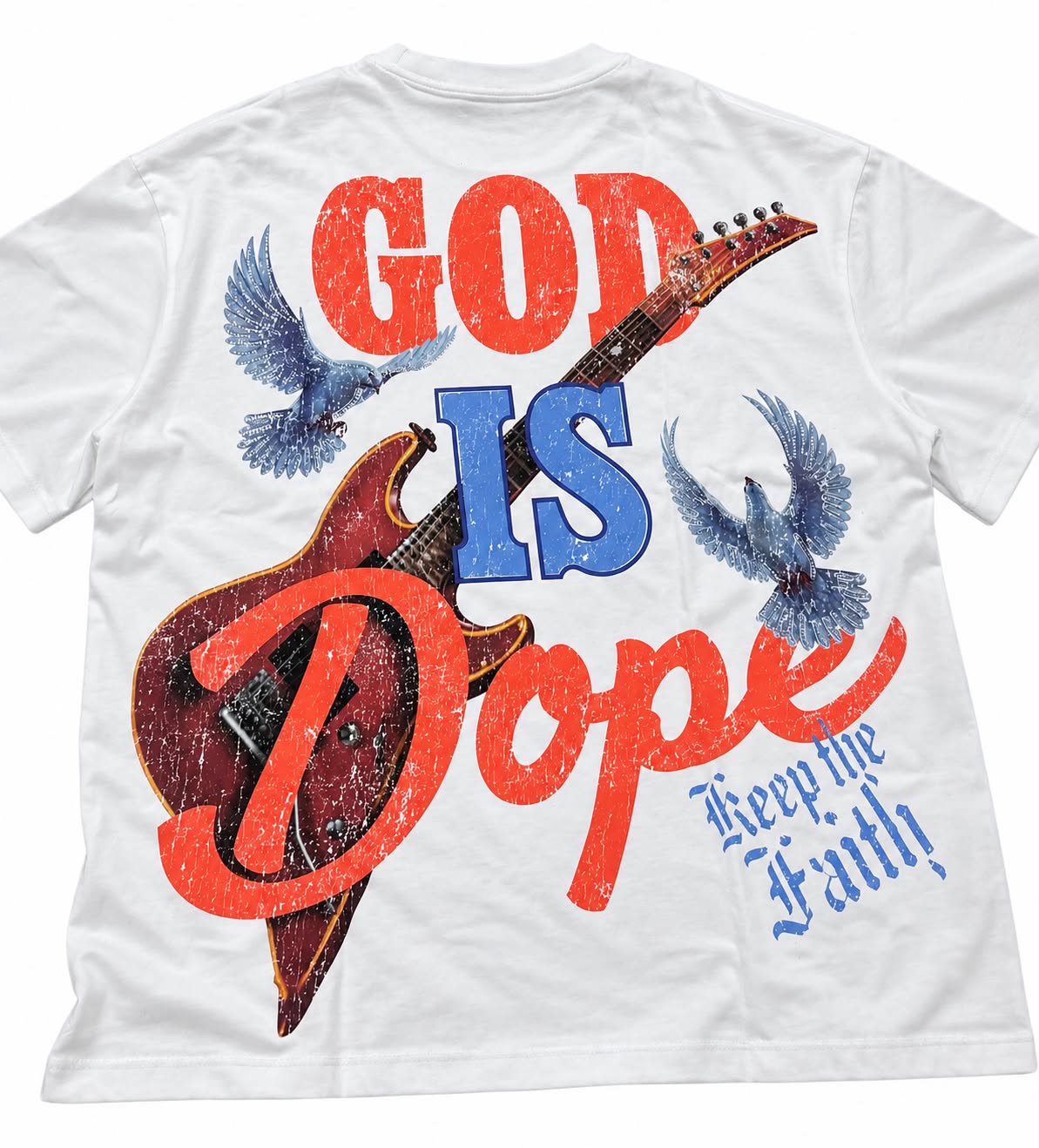 ROKU STUDIO MEN'S DIVINE DRIP FADED BOXY TEE (RK1482128)