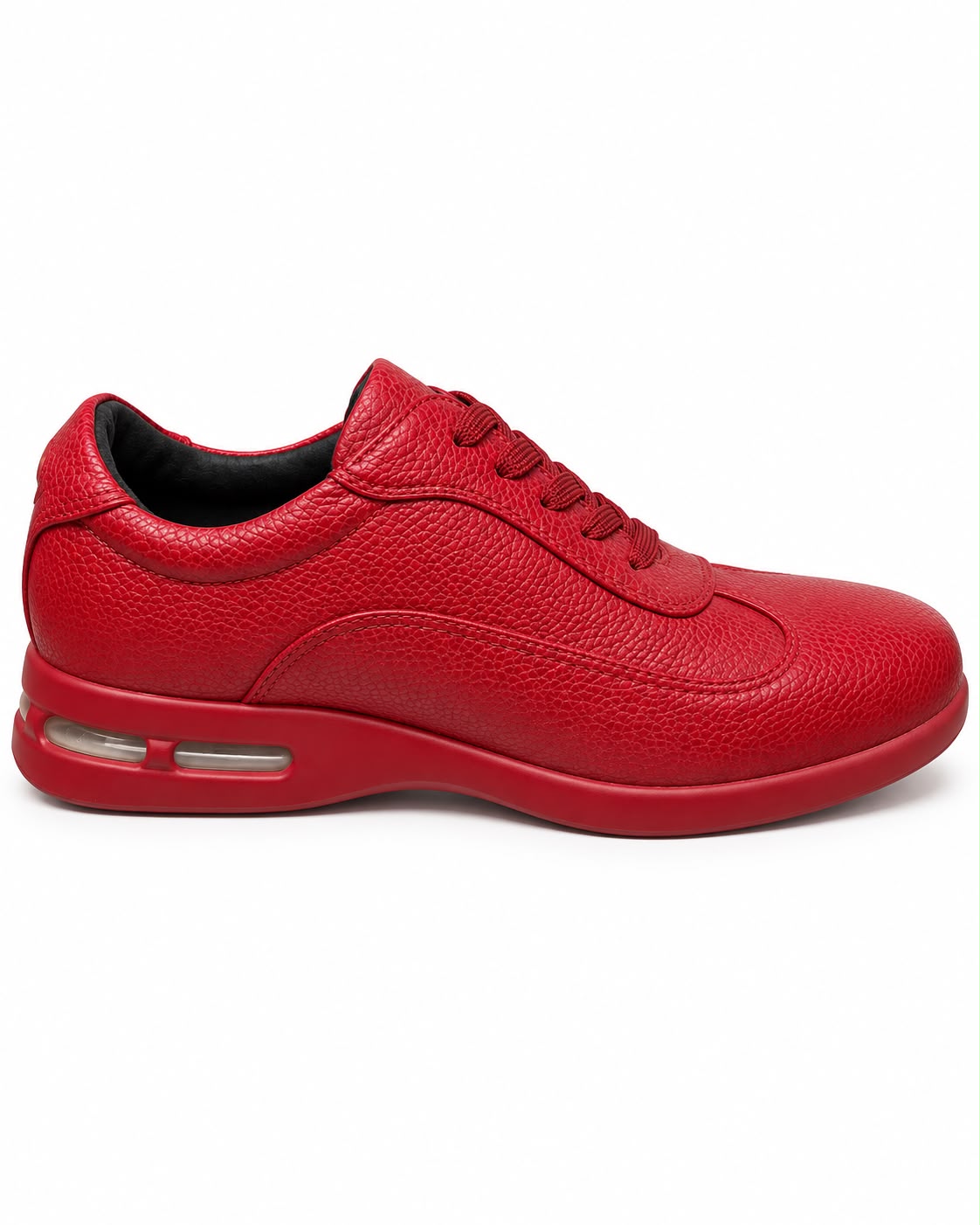 SIO PEBBLED LEATHER AIR CUSHION SNEAKERS (BRAUN)