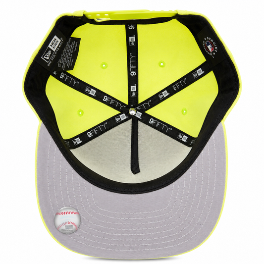 NEW ERA DETROIT TIGERS LIGHT NEON YELLOW 9FIFTY A-FRAME SNAPBACK CAP