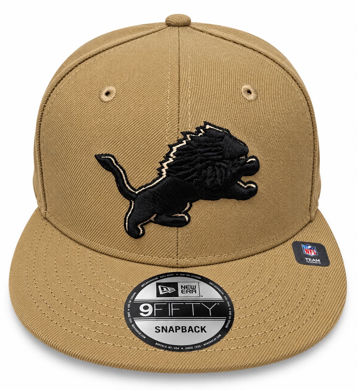 NEW ERA DETROIT LIONS 9FIFTY CAP TAN/BLK
