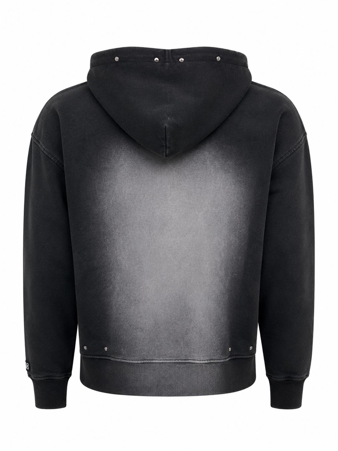 NEW ERA DETROIT LIONS WOMEN BLACK WASH STUDDED HOODIE