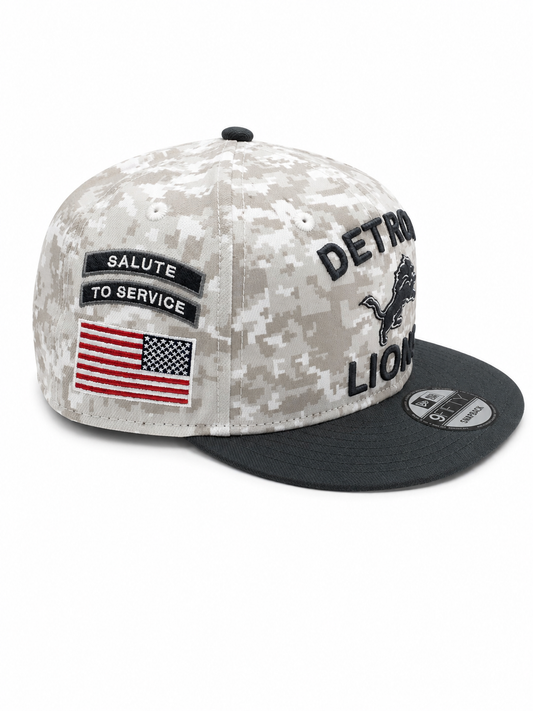 NEW ERA DETROIT LIONS SALUTE TO SERVICE SNAPBACK CAP