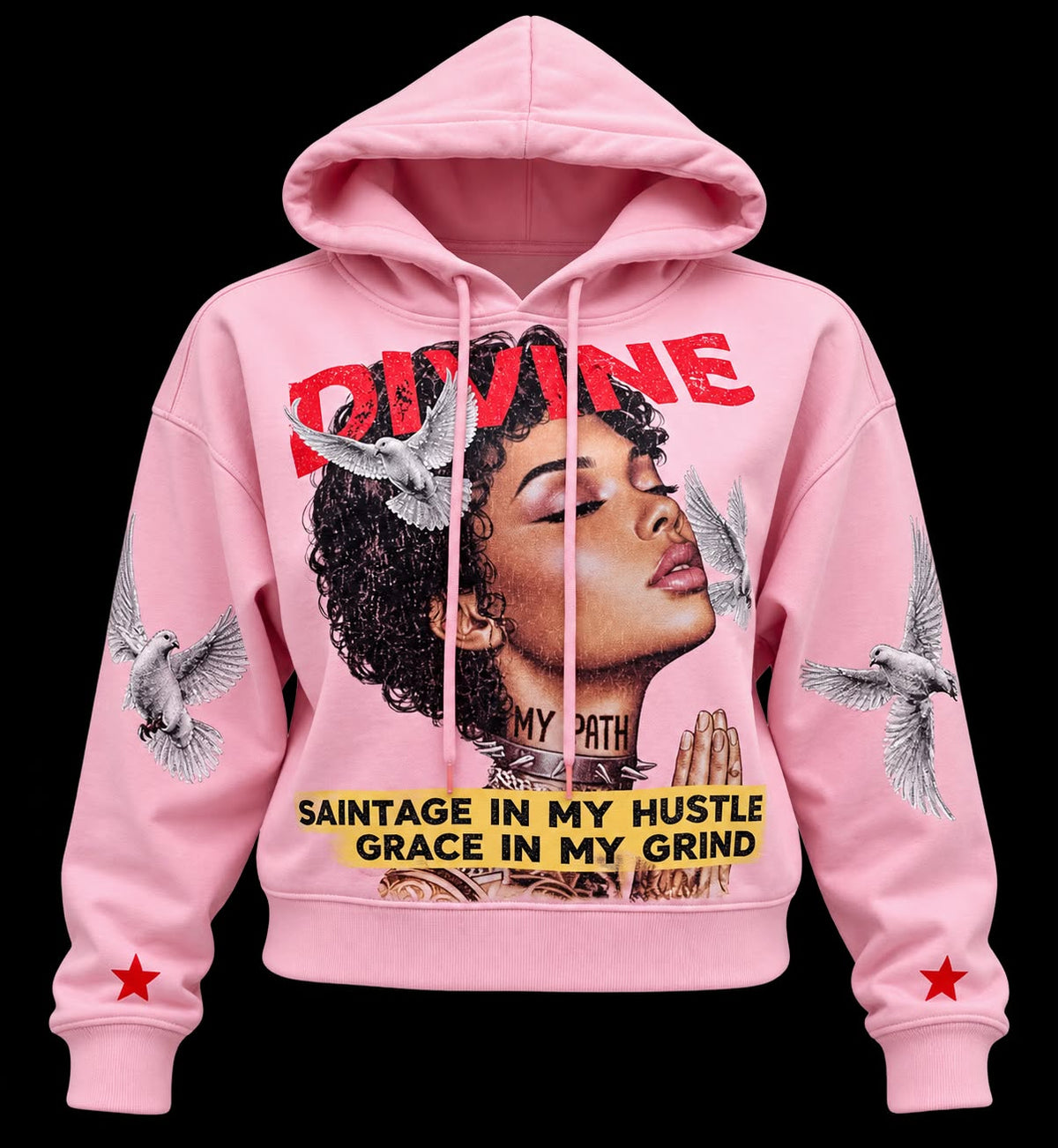 ROKU STUDIO WOMEN DIVINE CROPPED HOODIE (RKC482189)