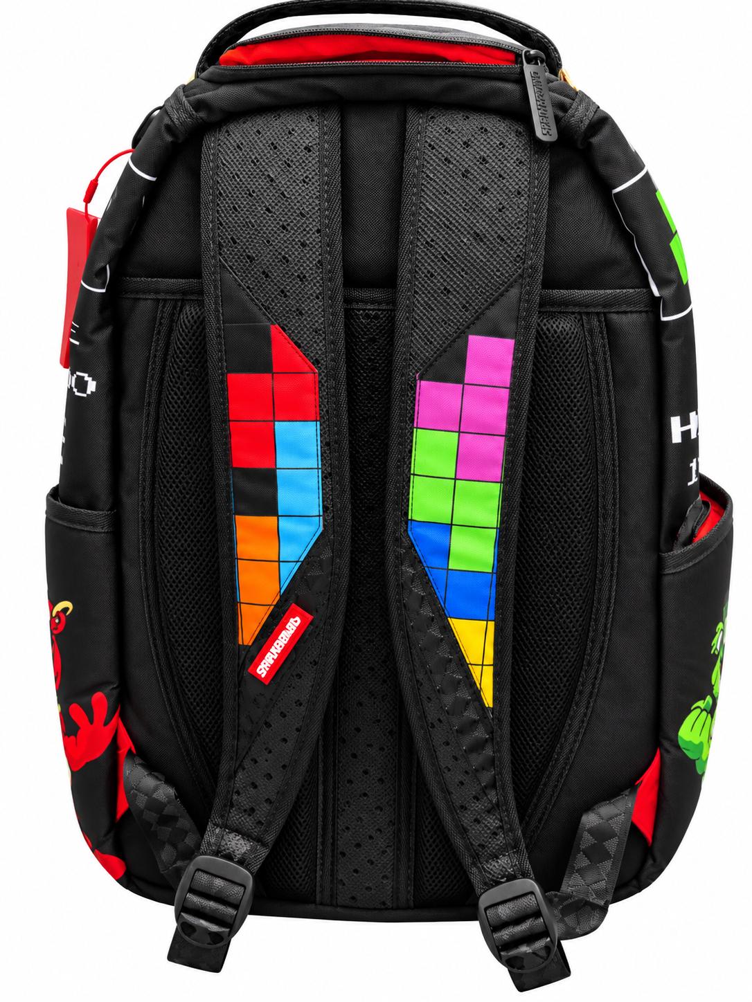 SPRAYGROUND MONEY BEARS AND TETRIS BACKPACK (B7353)