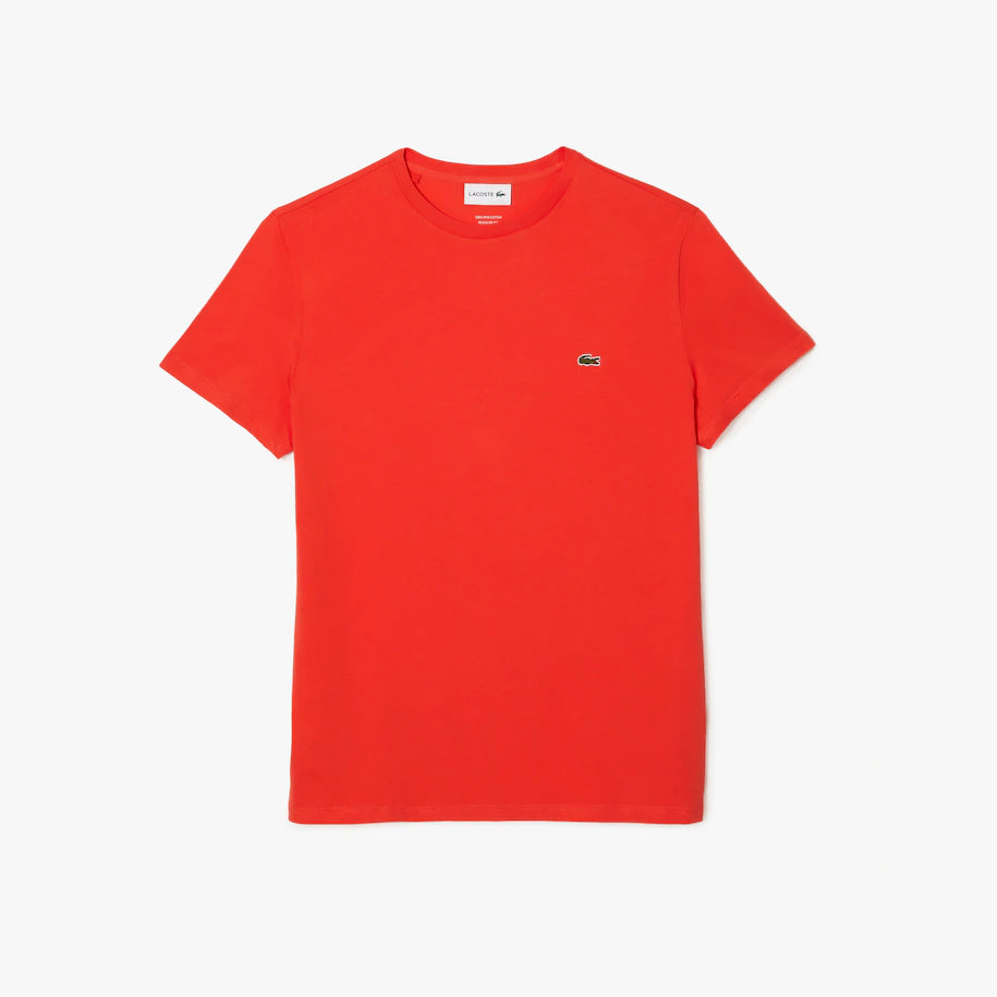 Lacoste - Pima Cotton Jersey T-Shirt, Crew Neck - Orange