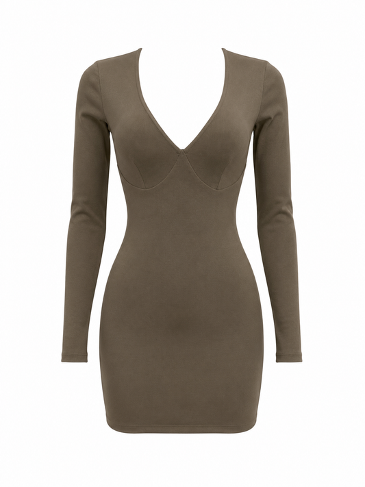 HOT & DELICIOUS WOMEN LUXE CONTOUR MINI DRESS