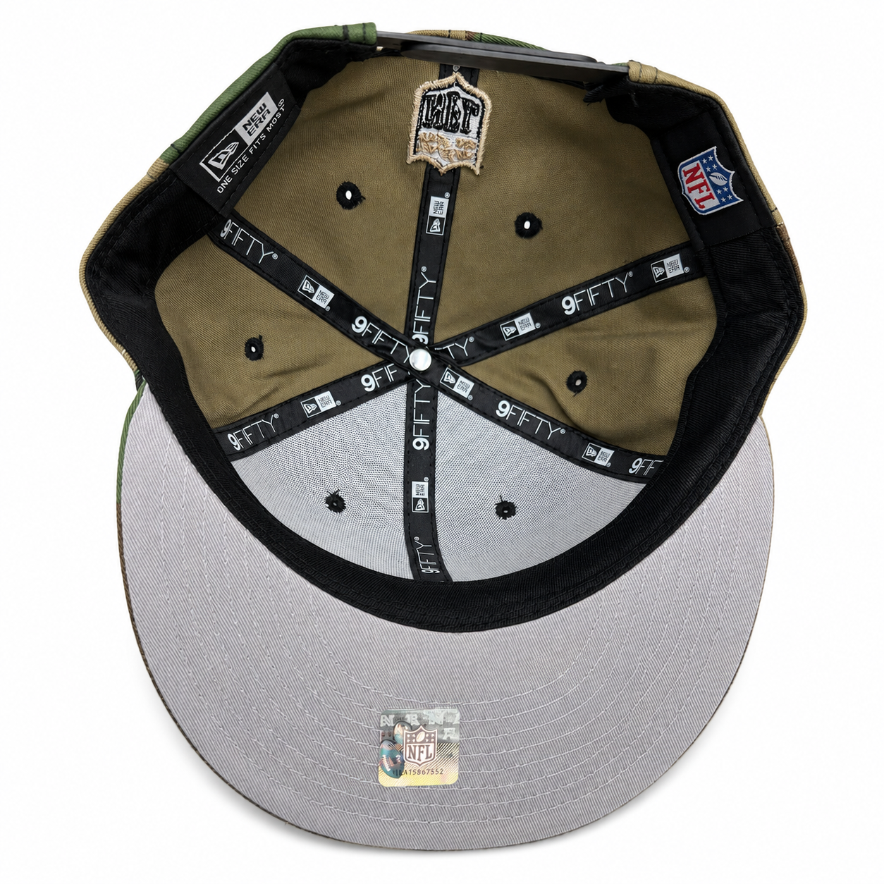 NEW ERA DETROIT LIONS WOODLAND CAMO 9FIFTY SNAPBACK CAP
