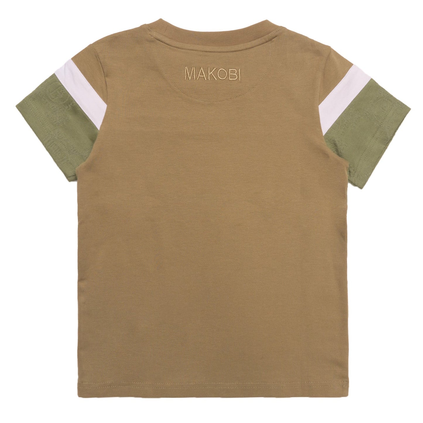 B141 Makobi Kids Monogram Tee - Khaki
