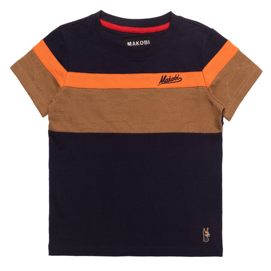 B141 Makobi Kids Monogram Tee - Navy