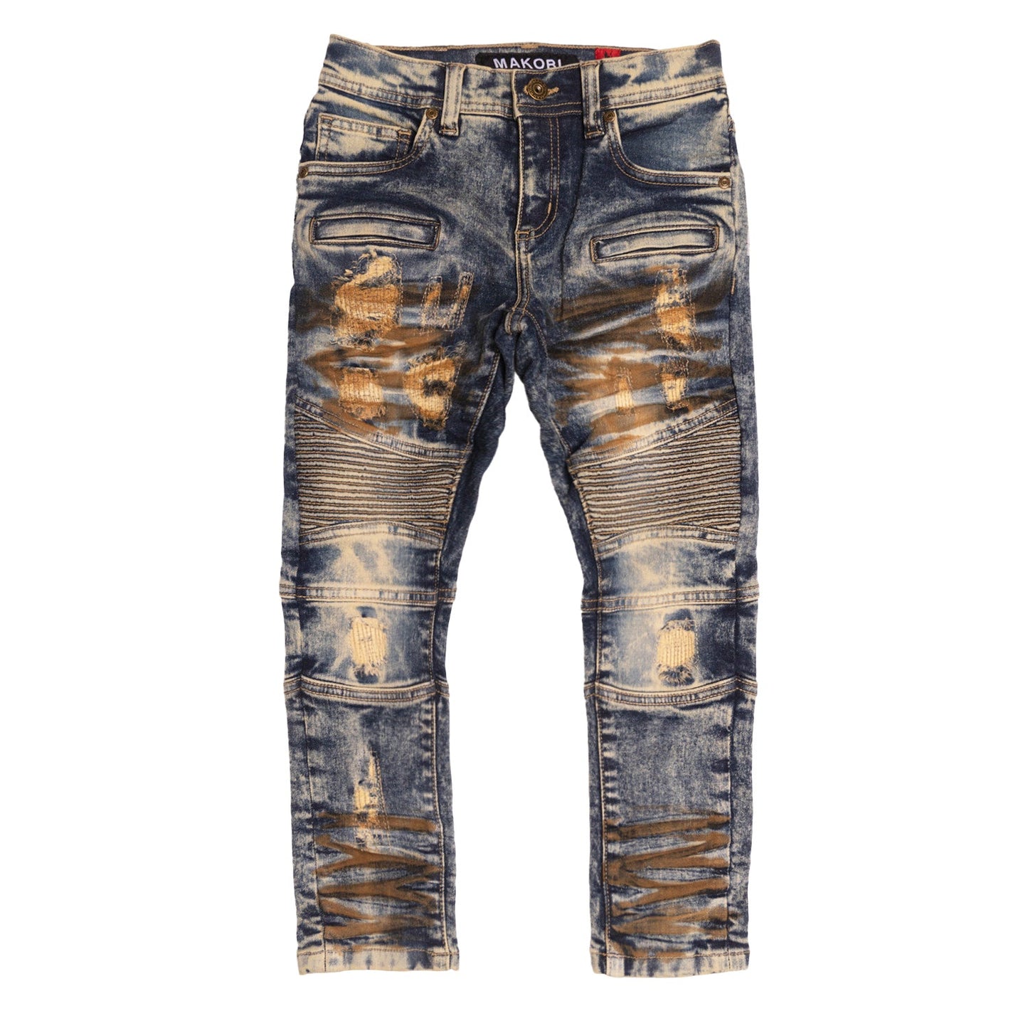 B1786 Makobi Rick Biker Kids Jeans - Vintage