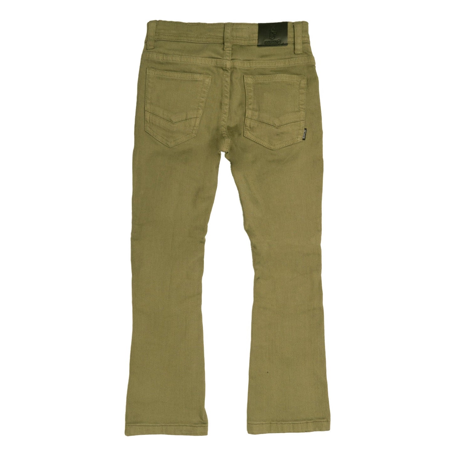 B1941 Makobi Monogram Kids Jeans - Olive