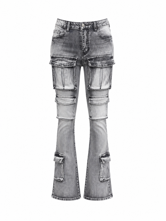 AMERICAN BAZI 8PKT STACKED CARGO JEAN