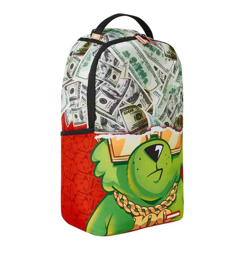 Backpack Sprayground MONEY BEAR DREAMIN OF MONEY DLXSR BACKPACK Green