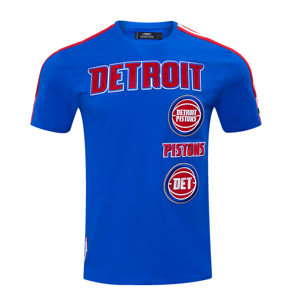 Pro Standard NBA DETROIT PISTONS RETRO CLASSIC MEN'S STRIPED T-SHIRTS