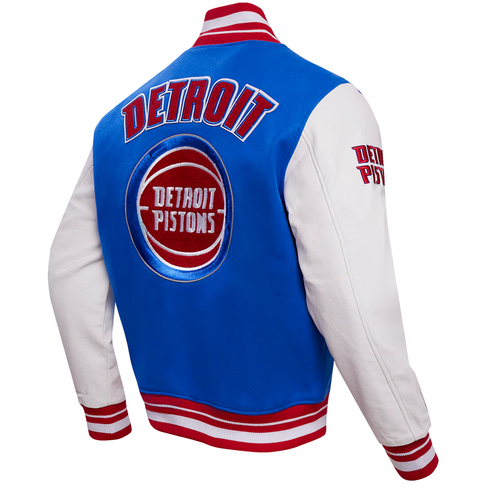 PRO STANDARD DETROIT PISTONS RETRO CLASSIC WOOL VARSITY JACKET