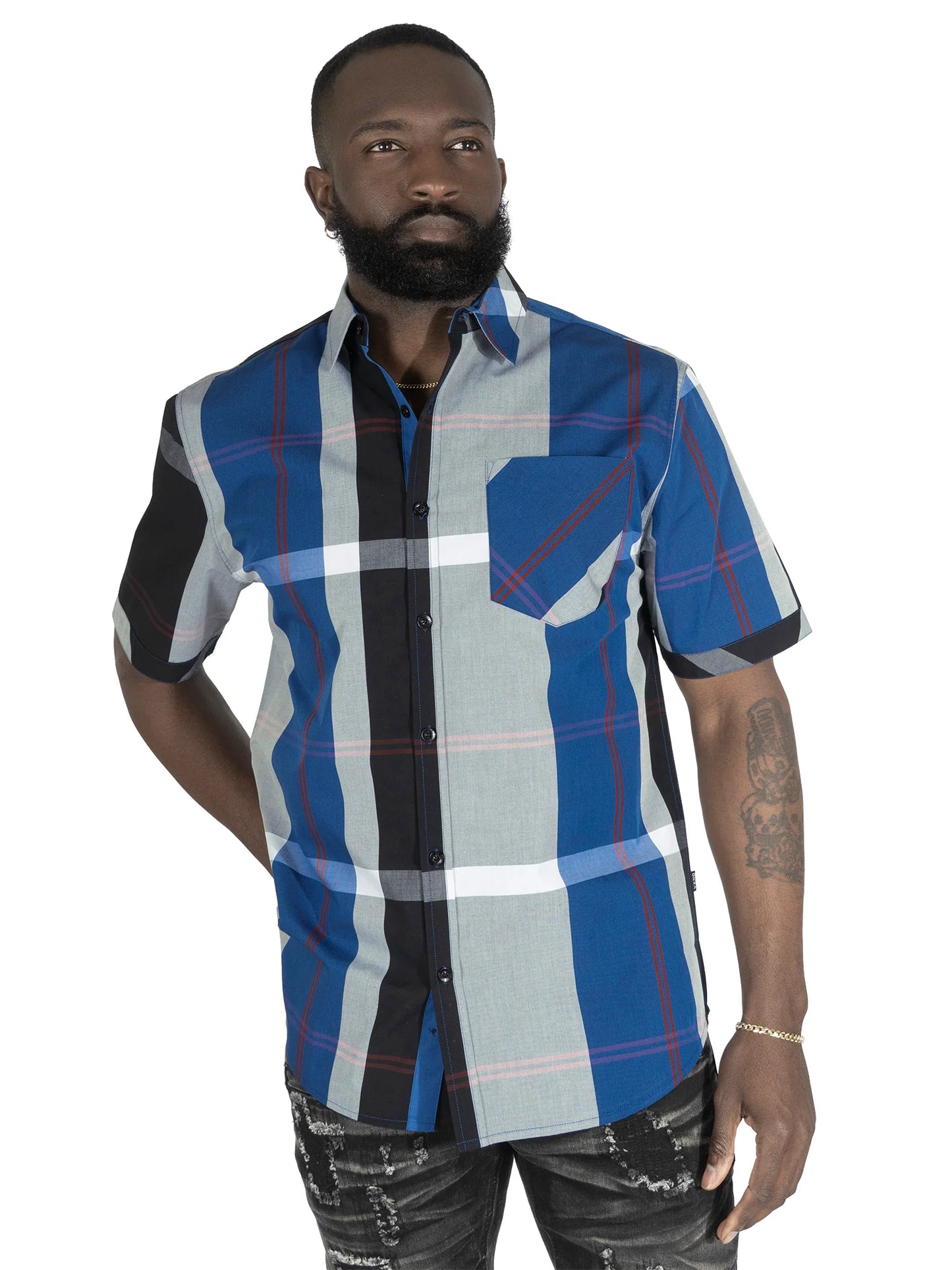 VENO Colton Plaid Shirt-(V829)