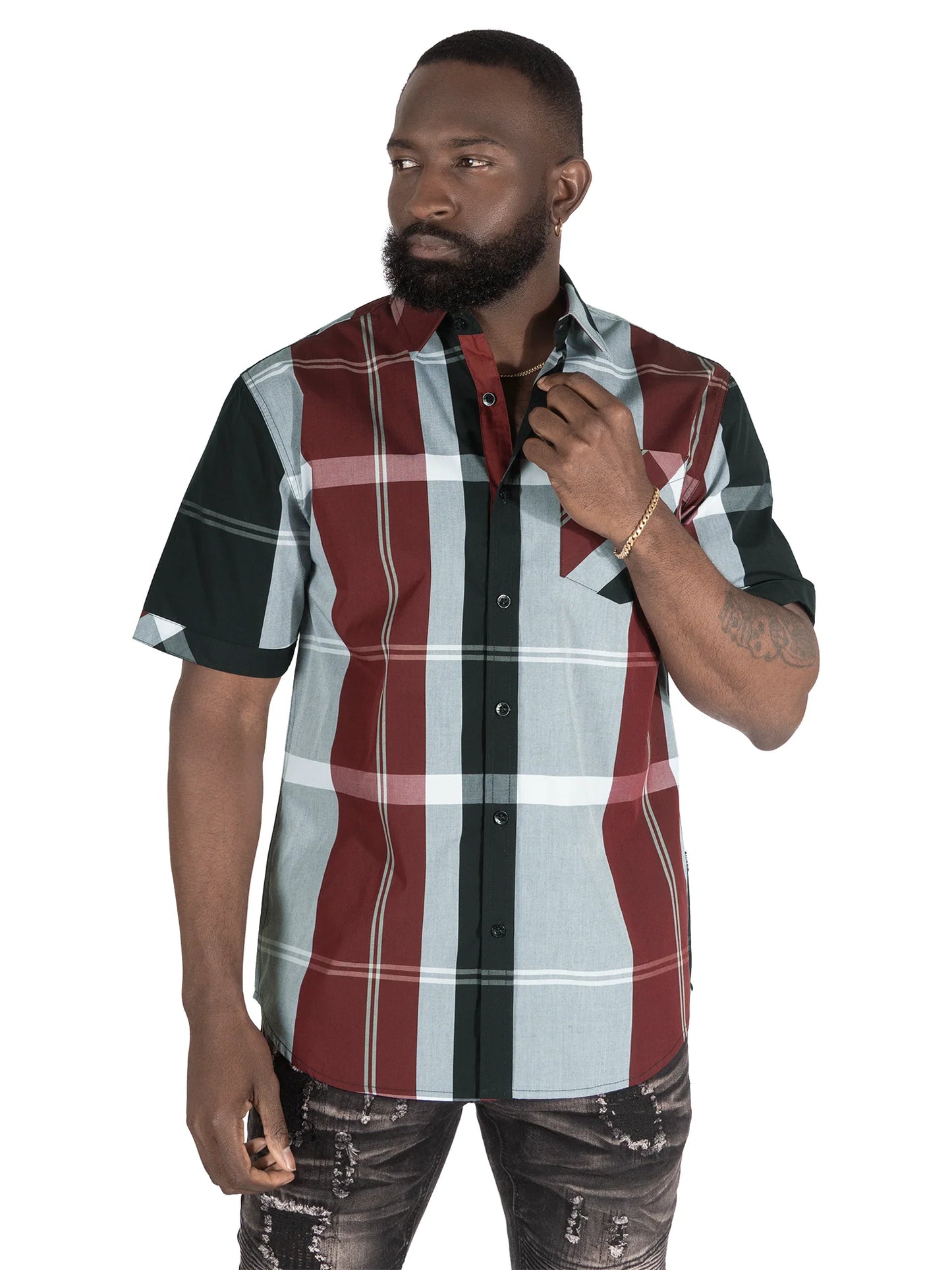VENO Colton Plaid Shirt-(V829)
