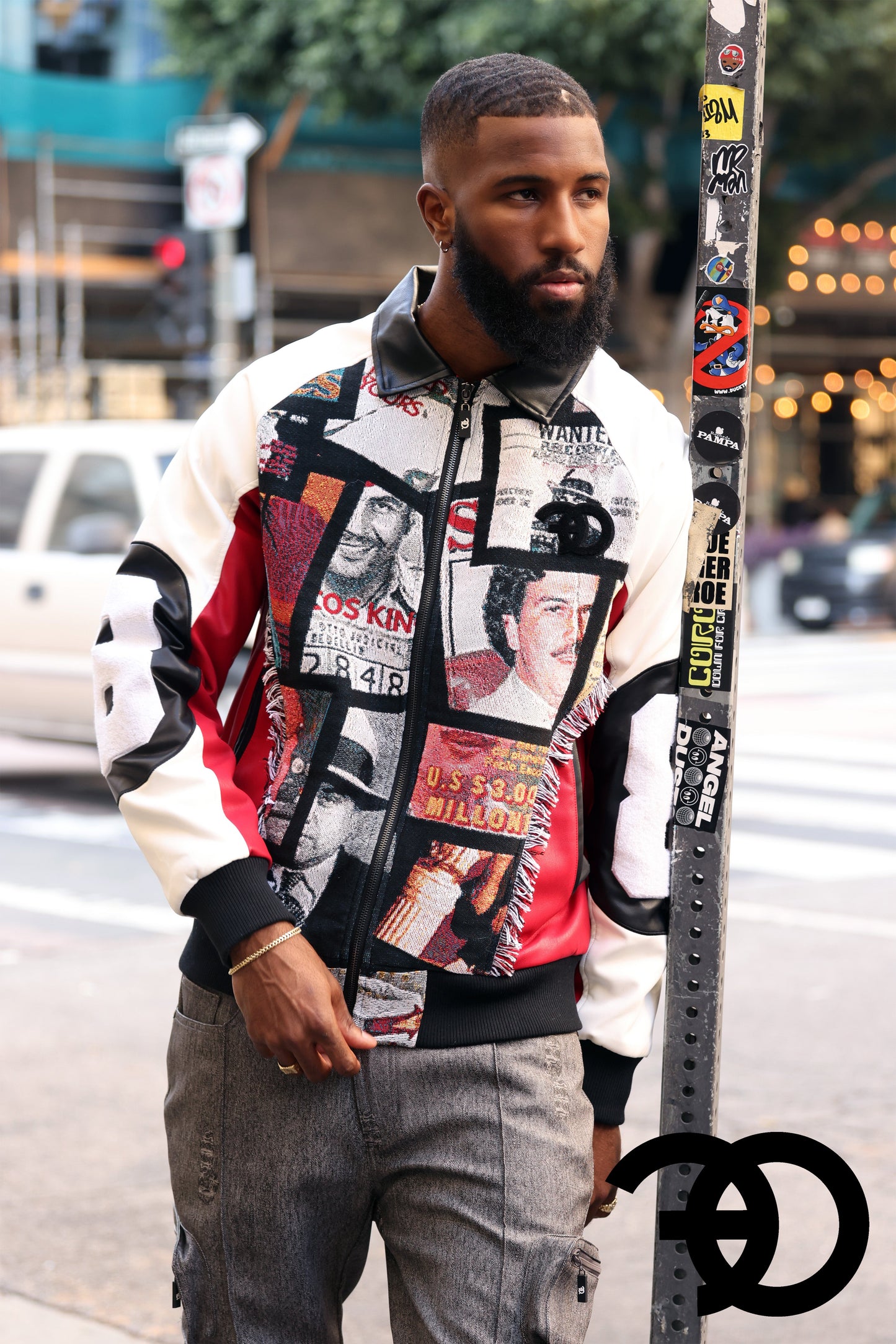 Frost F1028 Narco 8 Ball Varsity Jacket - Red