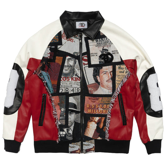 Frost F1028 Narco 8 Ball Varsity Jacket - Red