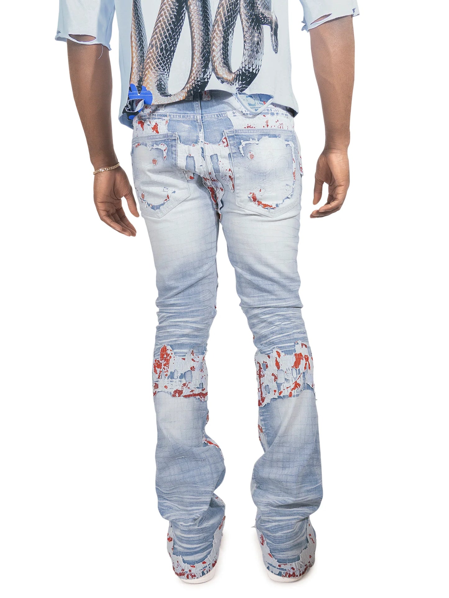Frost - F1733 Amoto Stacked Jeans - Light Wash