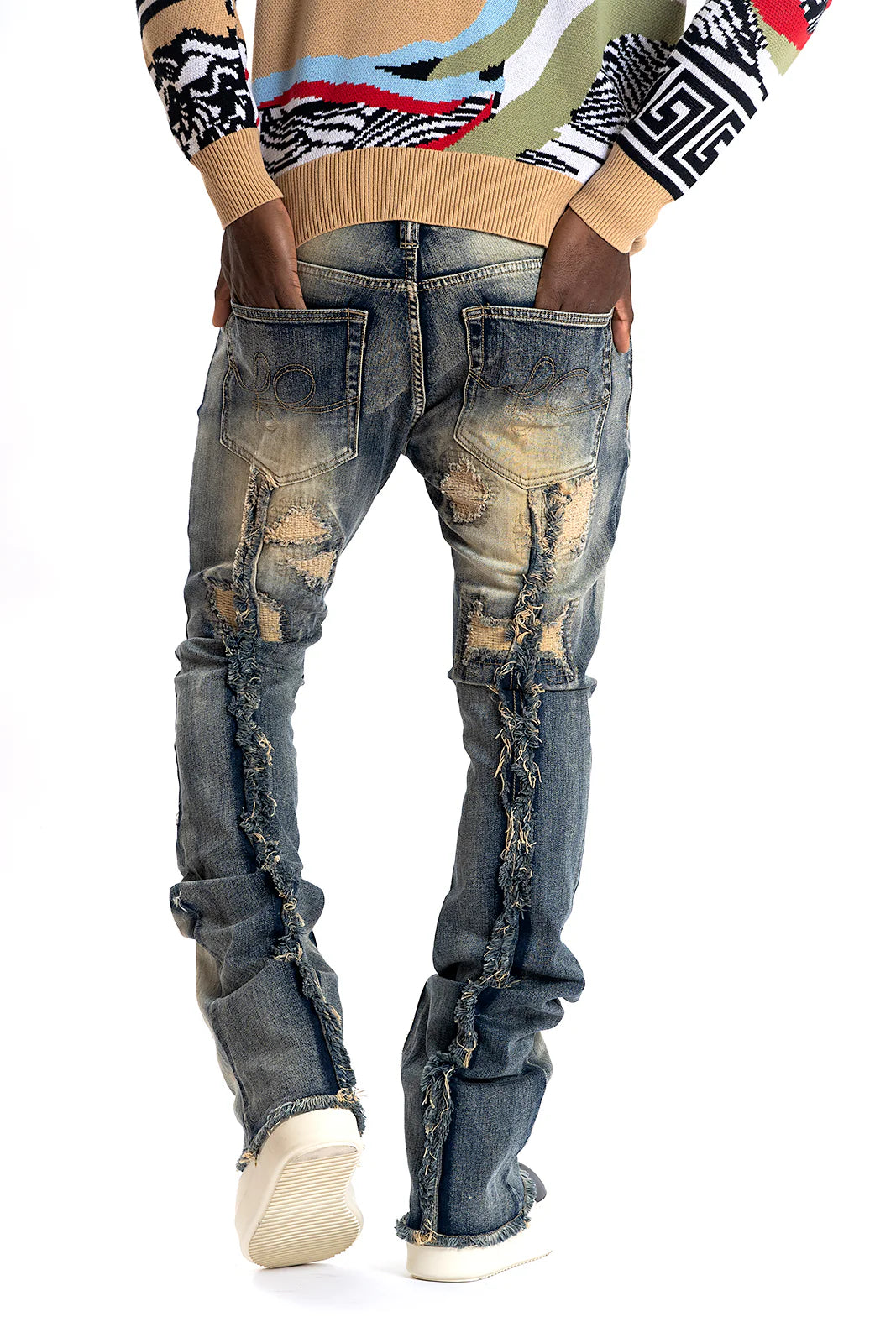 F1774 FROST CASHAY STACK JEANS