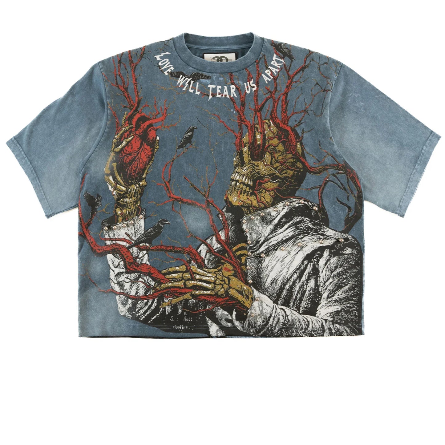 Frost - F179 Heartless Cropped Tee - Blue