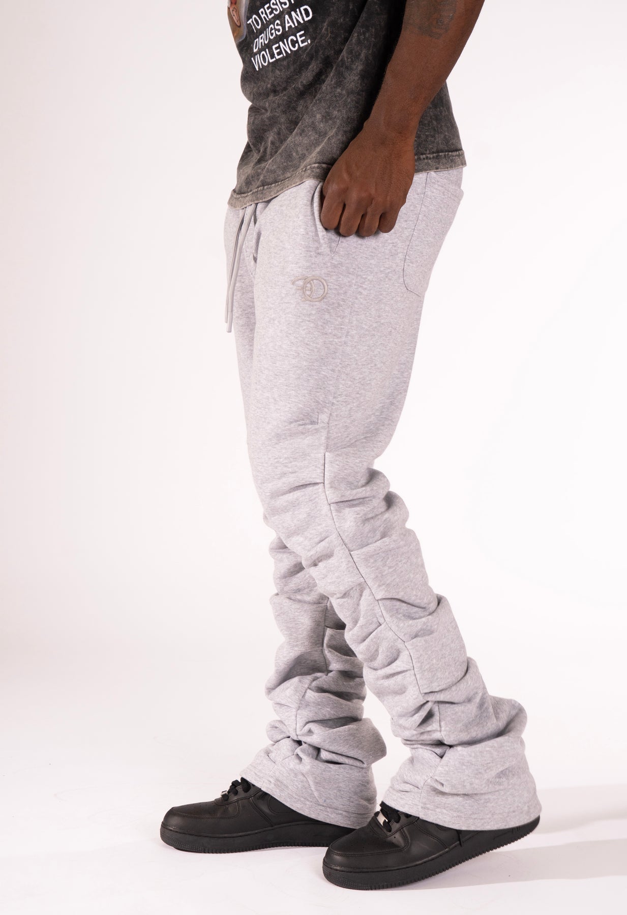 Frost F6220 Malik Stacked Sweatpants - Gray