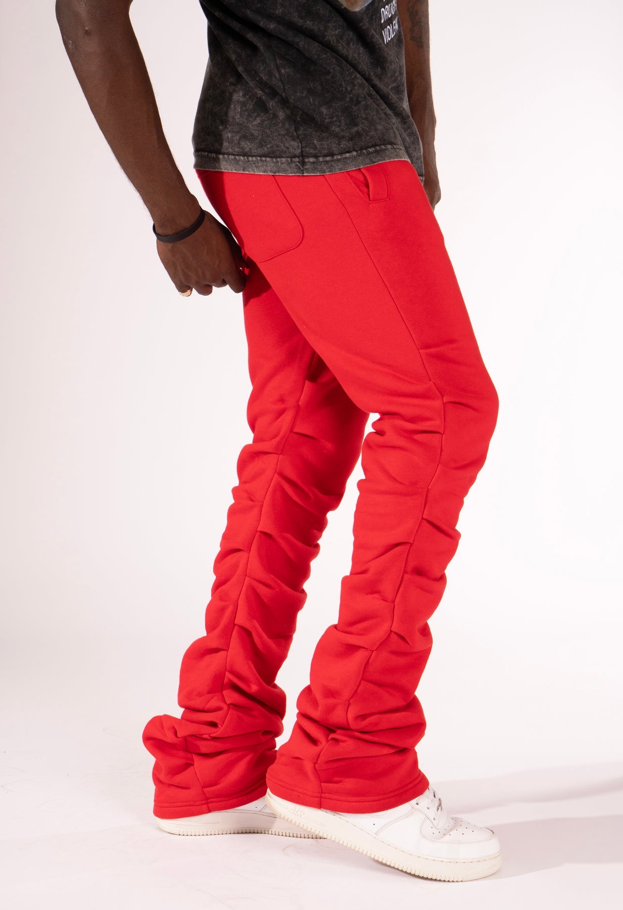 Frost F6220 Malik Stacked Sweatpants - Red