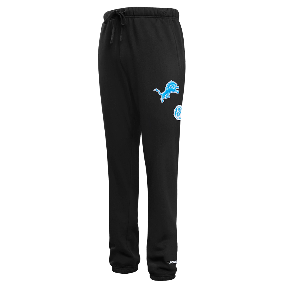 PRO STANDARD DETROIT LIONS TURN IT UP M FLC SWEATPANT,BLK
