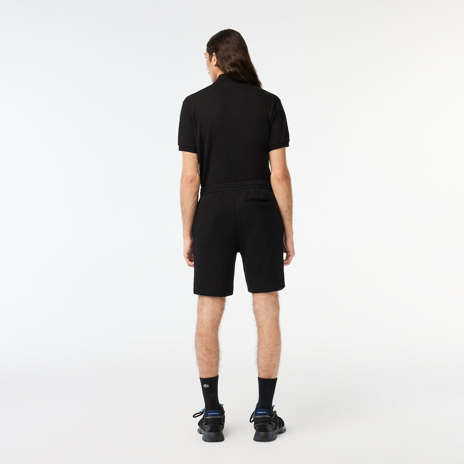 Lacoste - Organic Brushed Cotton Fleece Shorts - Black