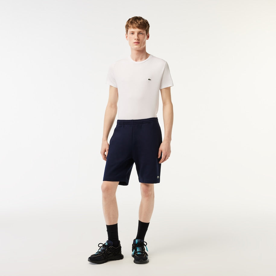 Lacoste - Organic Brushed Cotton Fleece Shorts - Navy